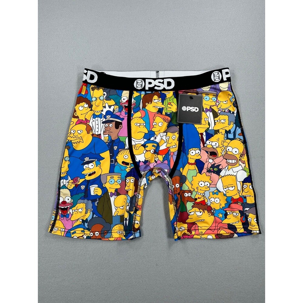 PSD The Simpsons Squad Boxer Briefs Men’s Size Large Multicolor NWT Licensed Car